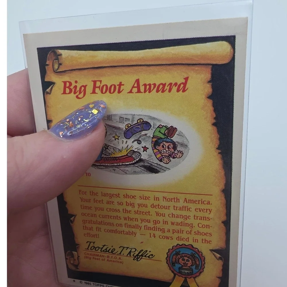 Topps Garbage Pail Kids OS2 Spacey Stacy 63a Fair 1985 Series 2 Card